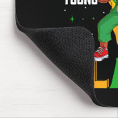 若い才能と黒のダビングの女の子の黒い歴史 マウスパッド (コーナー)