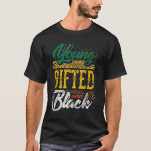 若い才能と黒の黒の歴史の月アフリカ Tシャツ