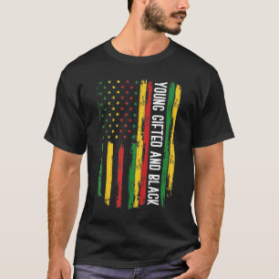 若い才能と黒人のアメリカ人プライドブラックヒストル Tシャツ