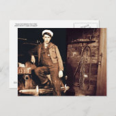 若い整備士ヴィンテージ写真 ポストカード (正面/裏面)