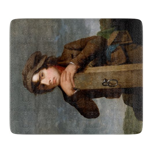 若い旅程の人(James Henry Beard) カッティングボード (正面)