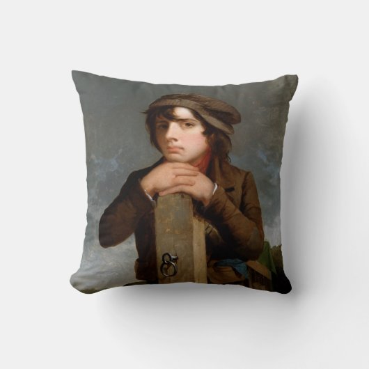 若い旅程の人(James Henry Beard) クッション (正面)