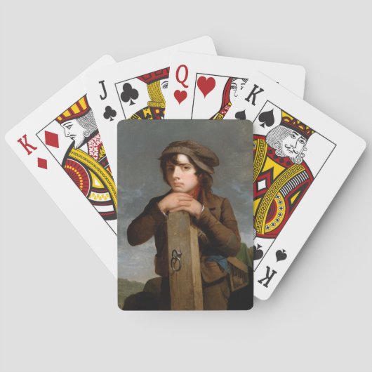 若い旅程の人(James Henry Beard) トランプ (裏面)