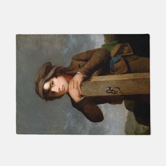 若い旅程の人(James Henry Beard) ドアマット (正面)