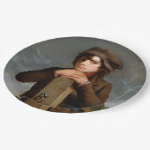 若い旅程の人(James Henry Beard) ペーパープレート (アングル)