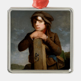 若い旅程の人(James Henry Beard) メタルオーナメント