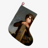 若い旅程の人(James Henry Beard) ラージクリスマスストッキング (正面 (吊り時))