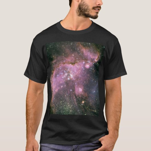 若い星が強力な流出でガスをスカルプト Tシャツ (正面)