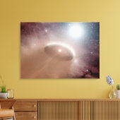 若い星のすぐ後ろのOクール星 キャンバスプリント (インサイチュ (リビング))