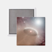 若い星のすぐ後ろのOクール星 マグネット (正面/裏面)