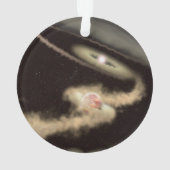 若い星を周回する2つのガス巨大外惑星 オーナメント (裏面)