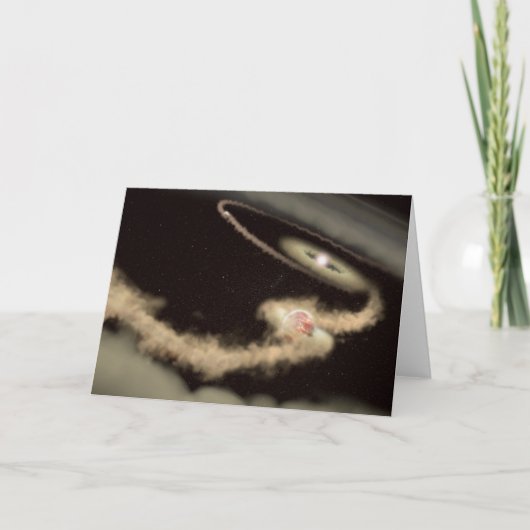 若い星を周回する2つのガス巨大外惑星 カード (正面)