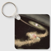 若い星を周回する2つのガス巨大外惑星 キーホルダー (正面)