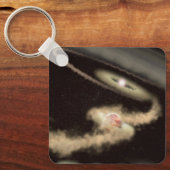 若い星を周回する2つのガス巨大外惑星 キーホルダー (正面)