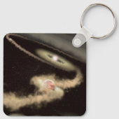 若い星を周回する2つのガス巨大外惑星 キーホルダー (裏面)