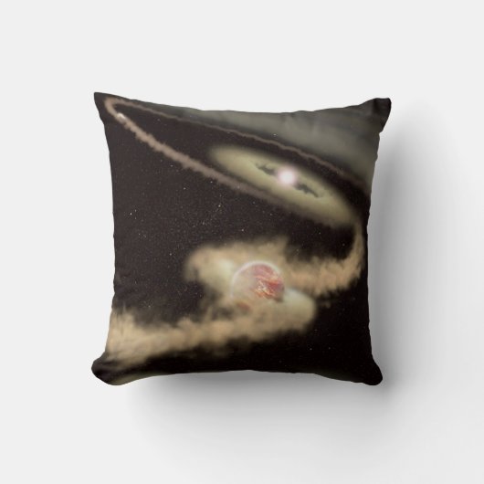 若い星を周回する2つのガス巨大外惑星 クッション (正面)