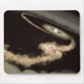 若い星を周回する2つのガス巨大外惑星 マウスパッド (正面)