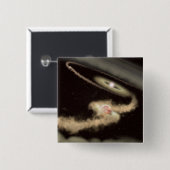 若い星を周回する2つのガス巨大外惑星 缶バッジ (正面&裏面)