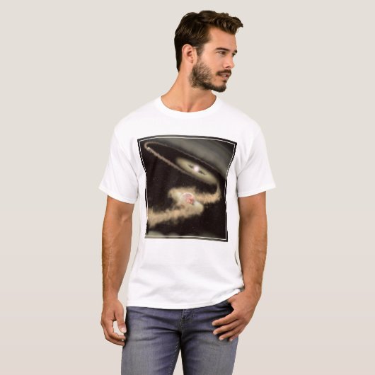 若い星を周回する2つのガス巨大外惑星 Tシャツ (正面フル)