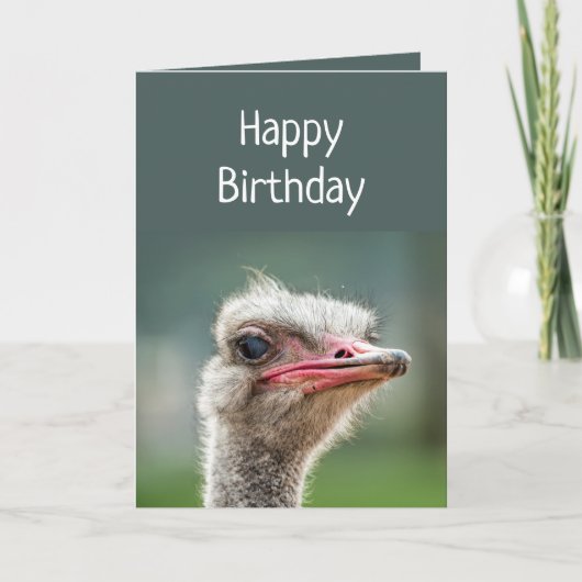 若い時は一度判断ダチョウを覆す カード (正面)