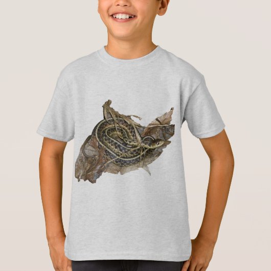 若い東ガータースネークコーディネート Tシャツ (正面)