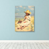 若い植物学者(ポール・ピール) キャンバスプリント (インサイチュ (ウッドフロア))