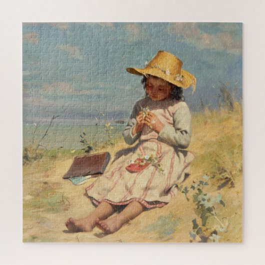 若い植物学者（ポール・ピール） ジグソーパズル (縦)