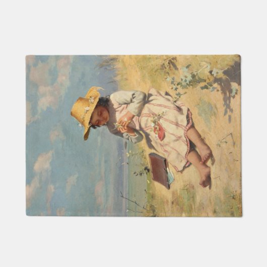 若い植物学者(ポール・ピール) ドアマット (正面)