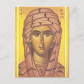 若い正教会のキリスト教のアイコンをメラニー ポストカード (正面)