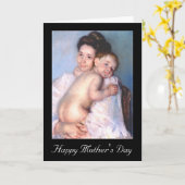 若い母の日札 カード (黄色い花)