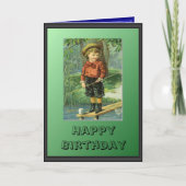 若い漁師 カード (正面)