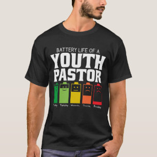若い牧師の電池寿命 Tシャツ