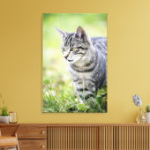 若い猫の自然 キャンバスプリント (インサイチュ (リビング))