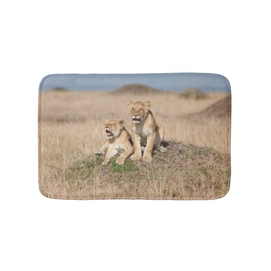 若い獅子 バスマット (正面)