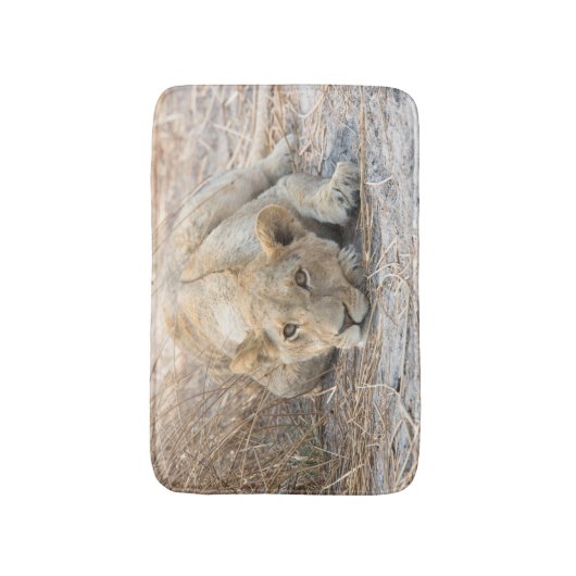 若い獅子 バスマット (正面縦)