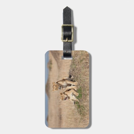 若い獅子 ラゲッジタグ (正面縦)