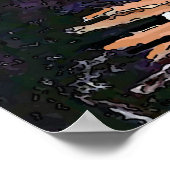 若い男のワイングラスのポスター ポスター (角)