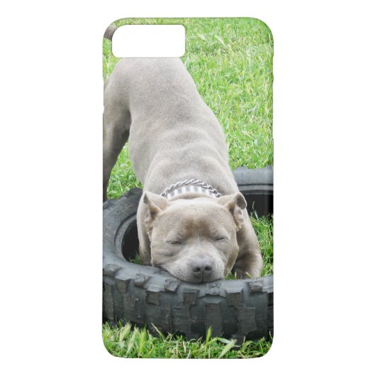 若い男の体遊はタイヤを持って Case-Mate iPhoneケース (裏面)