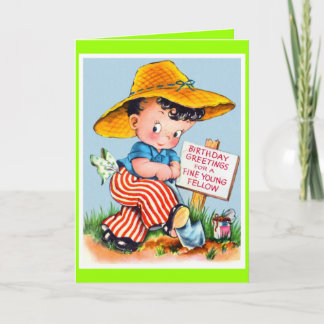 若い男グリーティングカード！ カード