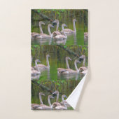 若い白鳥 バスタオルセット (ハンドタオル)