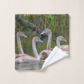 若い白鳥 バスタオルセット (ウォッシュタオル)