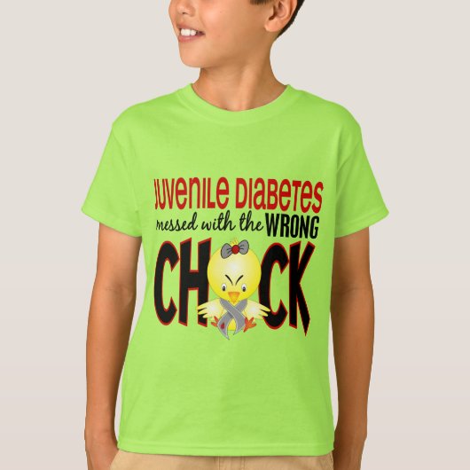 若い糖尿病は間違った選択でめちゃくちゃになった Tシャツ (正面)