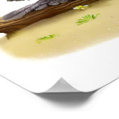 若い絵を描かわいい禿鷲 ポスター (角)