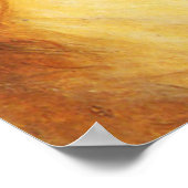 若い美しいで髪に花を付ける ポスター (角)