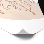 若い美しいアフリカ系アメリカ人女性 ポスター (角)