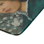 若い美しいエレガント(女性) (女性ポートレート) カッティングボード (角)