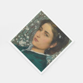 若い美しいエレガント(女性) (女性ポートレート) スタンダードランチョンナプキン (角)