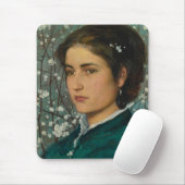 若い美しいエレガント(女性) (女性ポートレート) マウスパッド (マウス)