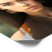 若い美しい先住民のアメリカ人女性のセット ポスター (角)