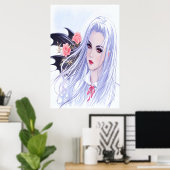 若い美しい女性 | AIアートポスター ポスター (ホームオフィス)